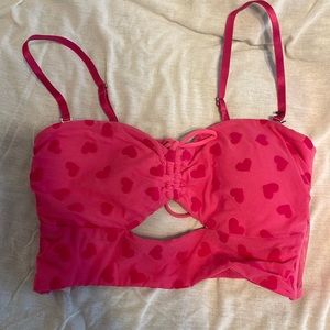 Pink Heart Corset Top
